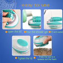 2-In-1 Pet Dog Bath Brush Pet SPA Massage Comb Soft Silicone Dogs Cats Shower Hair Grooming Cmob Dog Cleaning Tool Pet Supplies - anconmall