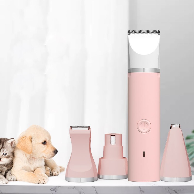 4 In 1 Dog Clipper Pet Cat Grooming and Care Hair Cutting Machine Haircut Trimmer For Dogs - anconmall