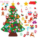 Diy Felt Christmas Tree Christmas Decor for Home Navidad 2022 New Year Gifts for Kids Cristmas Ornaments Navidad Natal Xmas Tree