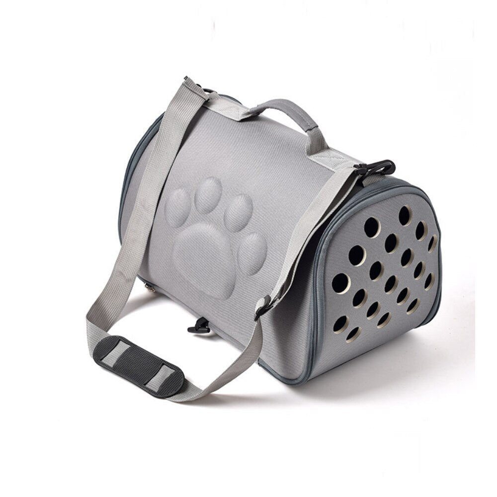 Cats Carrier Bag Portable EVA Small Dog Handbag Foldable Outdoor Travel Bag Puppy Carrying Diagonal Cross Breathable Pet Bags - anconmall