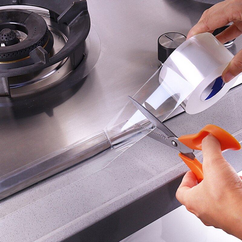 Tracsless Double Sided Tape Reusable Transparent Car Wall Stickers Heat Resistant Tape Waterproof Kitchen Accessories Nano Tape