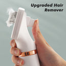 2 in 1 Portable Hair Dryer for Pet Dogs Cats One-Click Hair Removal Brush Comb Blow Dryer 3 Temperatures Low Noise Grooming Tool - anconmall
