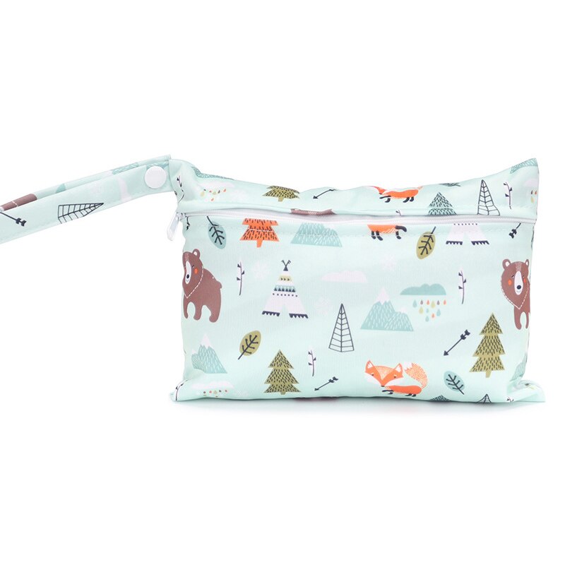 Mommy Diaper Dag Baby Toiletry Bags with Zippered Baby Diapers Waterproof Organizer Reusable Wet Dry Bags Mommy Bag