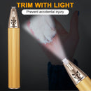 Pet Dog Cat Foot Hair Trimmer Rechargeable Dog Clipper with LED Light Ceramic Blade Low Noise Type-C Pet Paw Ear Hair Clipperl - anconmall