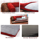 Dog Sofa Bed Pet Soft Lounger Cushion Big Dog Kennel Puppy L Shaped Couch Bed For Small Medium Large Dogs - anconmall