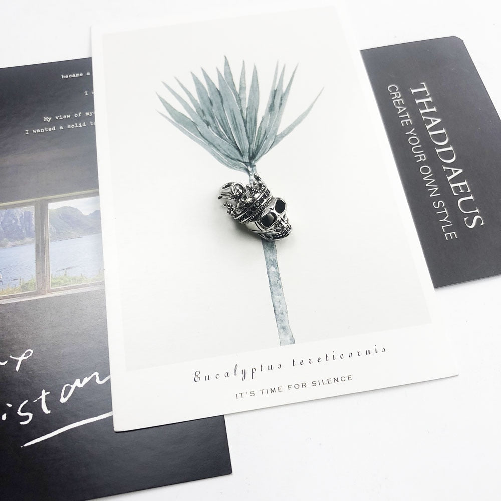 Skull King Charm Necklace,2020 Summer Brand New Fashion Jewelry Europe 925 Sterling Silver Bijoux Rock’n’roll Gift For Women Men