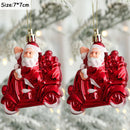 2pcs Elk Christmas Balls Ornaments Bauble Pendant Xmas Tree Hanging Balls Christmas Home Decorations Navidad 2022 Natal New Year