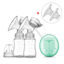 Electric Breast Pump with Milk Bottle Lactation Suck USB Breast Enlargement Pump with Message Heating Pads Feeding Nipples