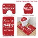 Santa Claus Rug Seat Bathroom Set Merry Christmas Decorations For Home Navidad 2020 Natal Cristmas Party Supplies New Year Gift