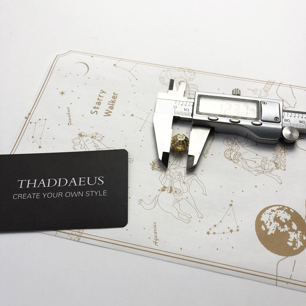 Beads Golden Sun Pave Summer Brand New 925 Sterling Silver Charm Karma Jewelry Accessories