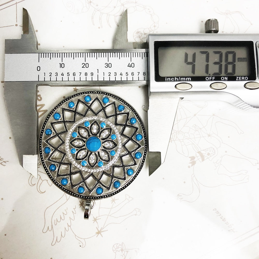 Pendant Blue Turquoise Stone Ornament Brand New Fashion 925 Sterling Silver Jewelry Europe Accessories Gift For Women