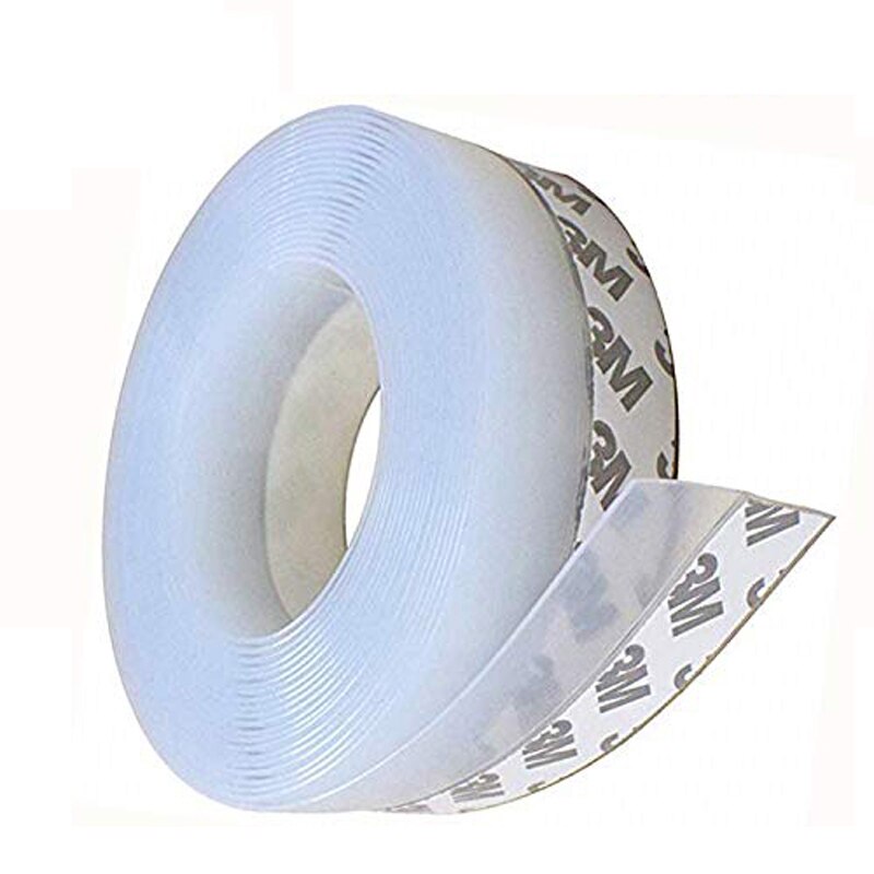3 Color 1M Length Window Door Bottom Self Adhesive Silicone Rubber Seal Weathering Strip Door Sealing Bar Window Sealing Tape