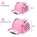 Cats Carrier Bag Portable EVA Small Dog Handbag Foldable Outdoor Travel Bag Puppy Carrying Diagonal Cross Breathable Pet Bags - anconmall