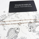 Charm Necklace Rose Gold Color Round Carrier Summer Fashion Jewelry Europe Link Chain 925 Sterling Silver Gift For Women