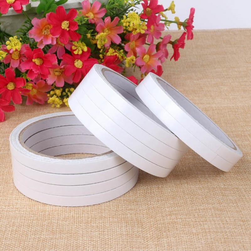 Double-Sided Tape Strong Adhesive Transparent White Household Wallpaper Sticker Home Improvement Home Decoration Self-Adhesive