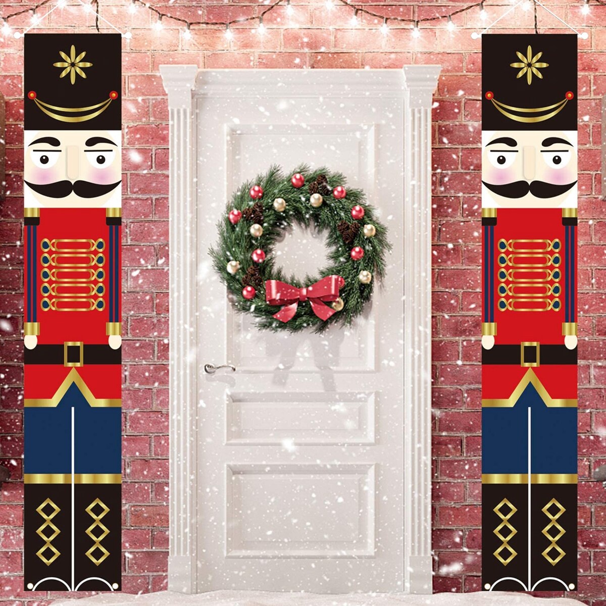 Christmas Hanging Door Banner Porch Sign Merry Christmas Decorations for Home 2022 Christmas Ornaments Navidad Noel New Year - anconmall