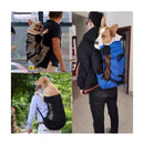 Pet Dog Carrier Travel Backpack Outdoor Double Shoulder Bag with Mesh Breathable Bicycle Motorcycle Hiking Bag for Dogs 4 Sizes - anconmall