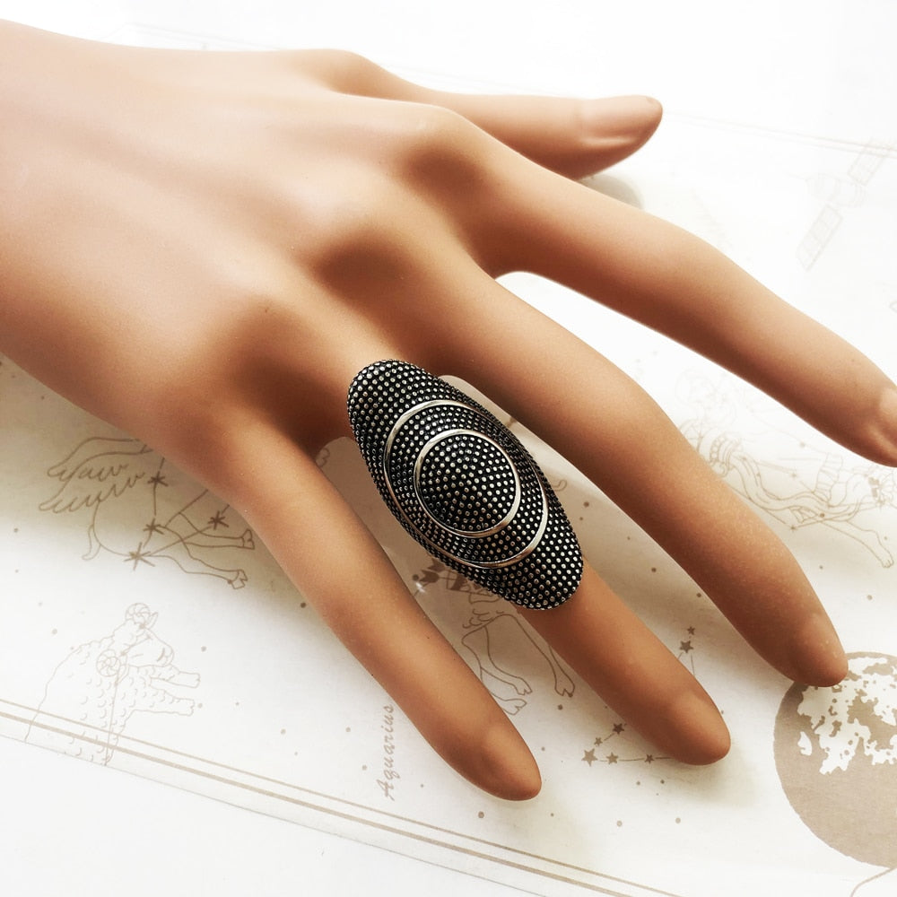 Large Statement Ring Kathmandu,Fine Jewerly For Women Men,2021 Autumn Brand New Gift In 925 Sterling Silver