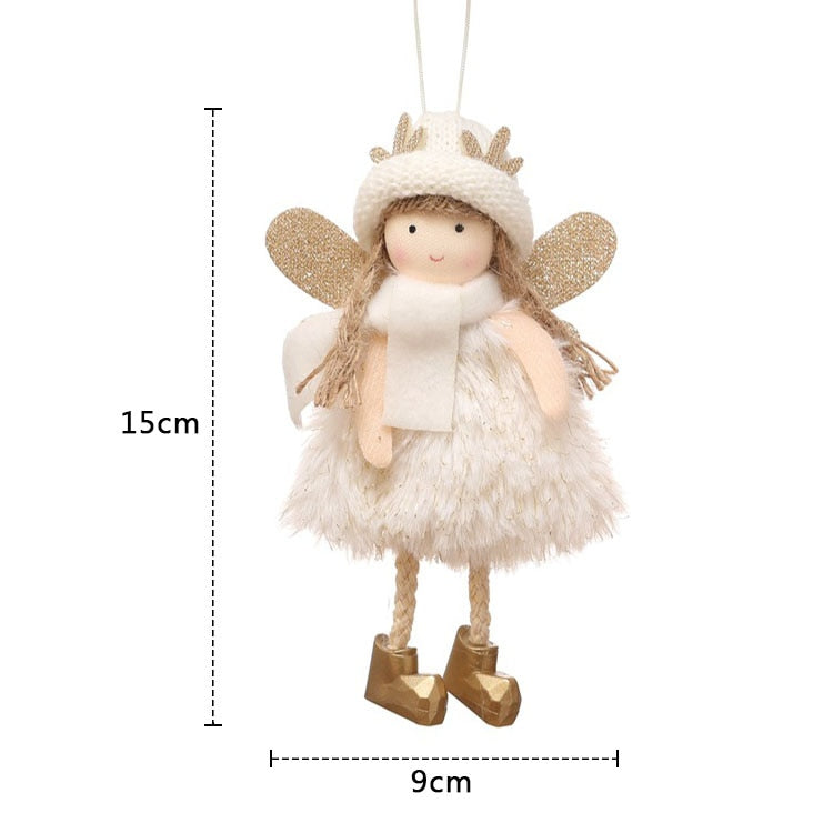 Angel Doll Christmas Tree Hanging Ornaments Pendant New Year Christmas Decorations for Home Navidad 2022 Natal Noel Kids Gift