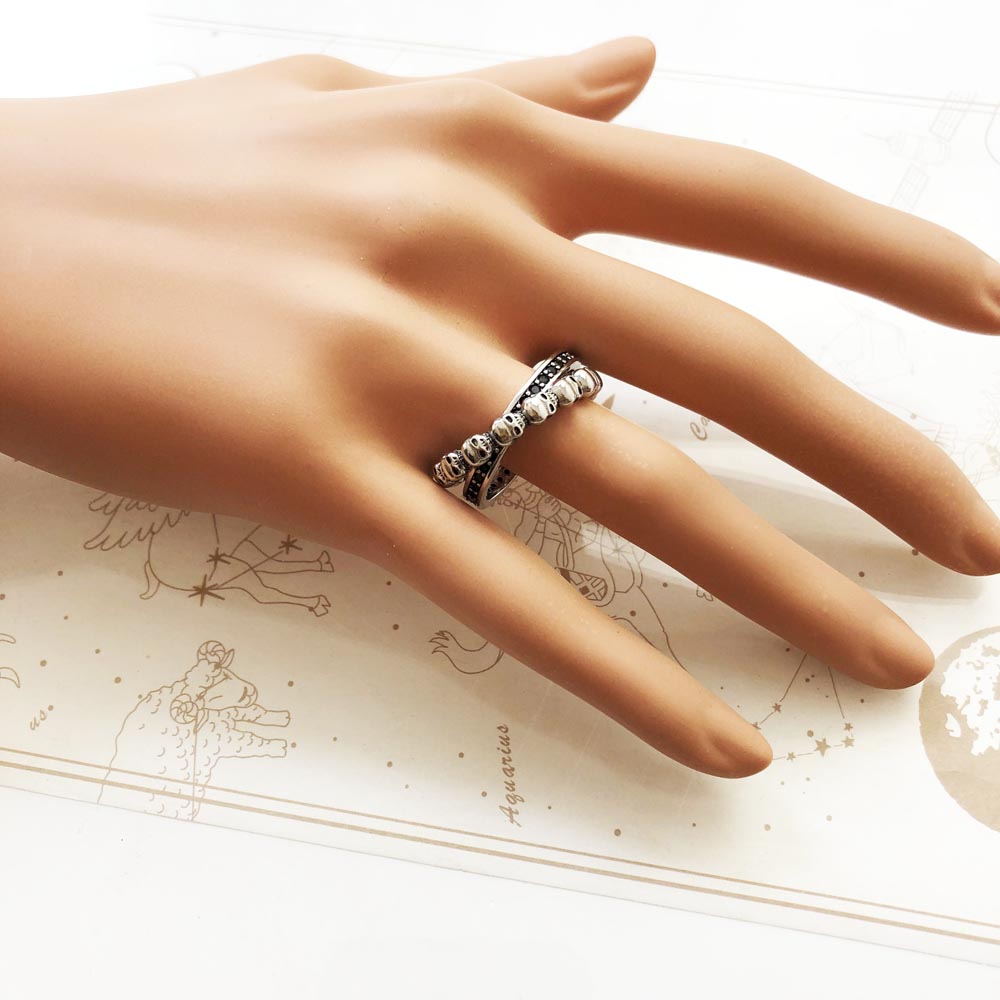 Ring Skull United Forever Europe Style Rebel Fine Jewerly For Men & Women Autumn New Gift In 925 Sterling Silver