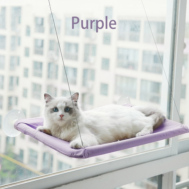 Cat Hanging Bed Comfortable Kitten Hammock Perch Cat Sunny Window Seat Mount Sleeping Hammock For Cats On The Window - anconmall