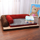 Dog Sofa Bed Pet Soft Lounger Cushion Big Dog Kennel Puppy L Shaped Couch Bed For Small Medium Large Dogs - anconmall