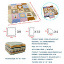 EVA Foam Play Mat with Fence Baby Puzzle Jigsaw Floor Mats Thick Carpet Pad For Kids Educational Toys Activity Pad Random Color