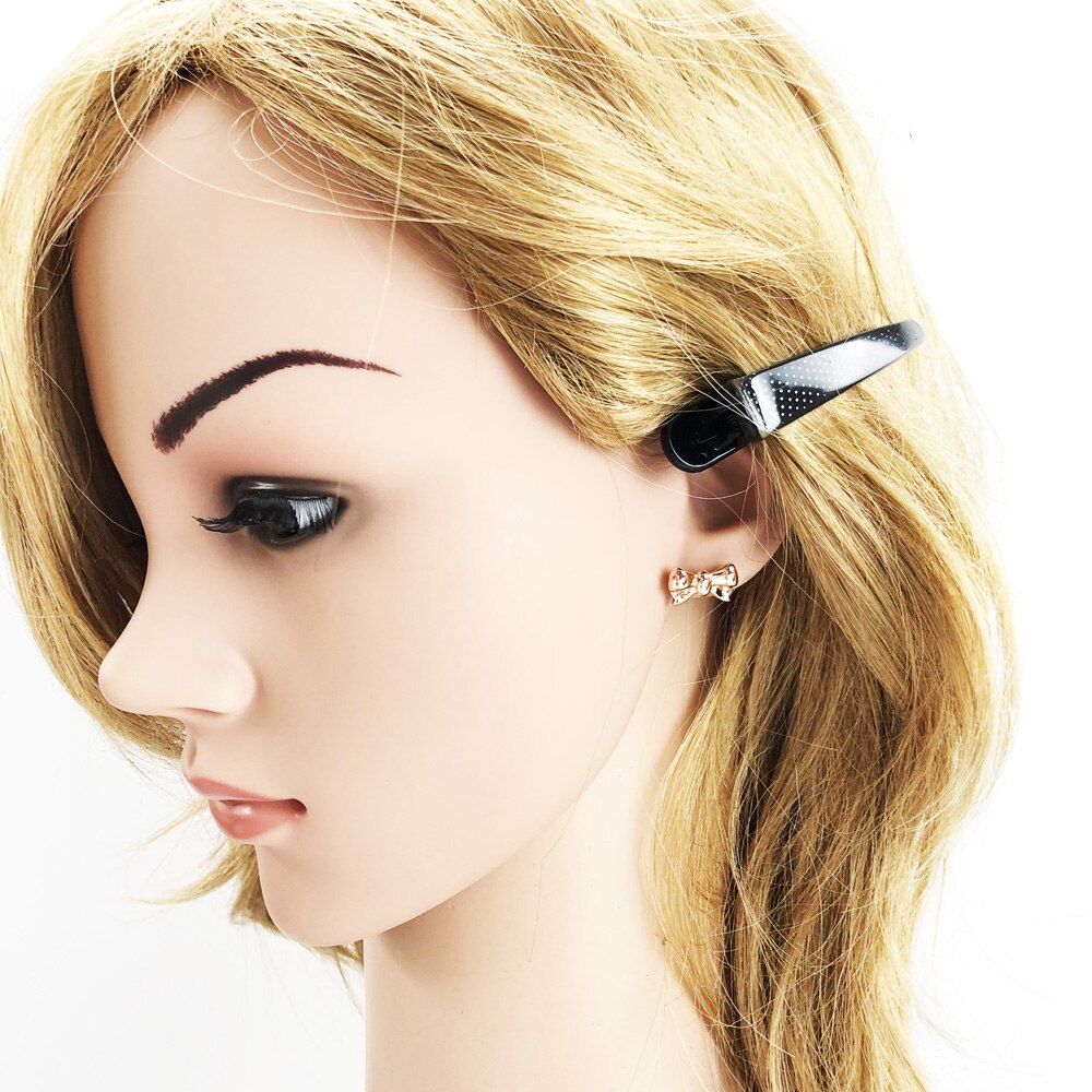 Stud Earrings Bow Europe Style Fine Jewerly For Women Cute Gift In 925 Sterling Silver