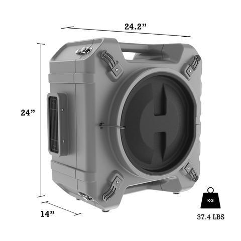 AlorAir PureAiro HEPA Max  870 Air Scrubber Commercial 3-Stage HEPA Filtration, Water Damage Restoration