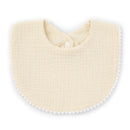 Baby Bandana Drool Bibs with Ruffle Lace Trim Solid Color Infant Toddler Boys Girls Drooling Teething Saliva Towel Cotton Super