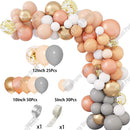 121Pcs Macaron Blue White Silver Balloons Garland Arch Kit Silver 4D Foil Balloons for Baby Shower Wedding Birthday Party Decor - anconmall