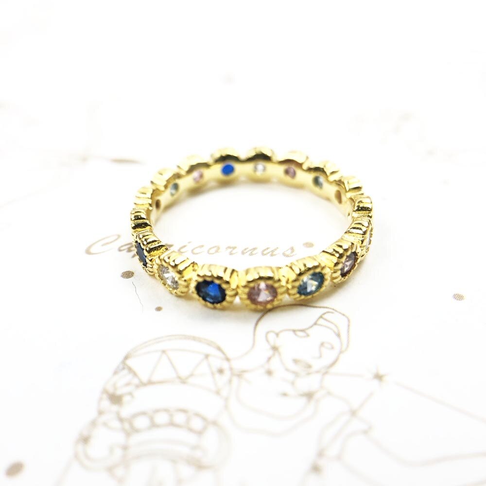 Golden Ring Royalty,Europe Fine Jewerly For Elegance Women,2023 Summer Victorian Age Vintage Gift In 925 Sterling Silver