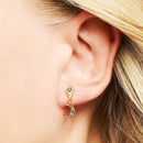 Earrings Royalty Star &amp; Moon,Europe Fine Jewelry For Women,2022 Winter Lucky Romantic Gift In Sterling Silver 925