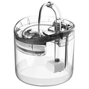 Dog Water Fountain with Faucet 1.8L Automatic Cat Water Dispenser Transparent Drinker Pet Drinking Feeder Bowl with Filters
