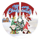 90cm Christmas Tree Skirt Santa Claus Snowflake Xmas Tree Carpet Ornament Merry Christmas Decoration For Home Noel New Year 2023