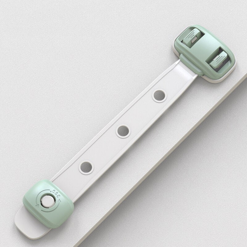 Baby Cabinet Locks Strap Drawer Lock Child Anti-opening Refrigerator Lock Adjustable Length Home Anti-pinch Safety Protection