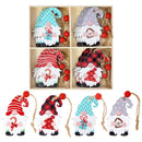 9/12pcs Christmas Tree Decorations Gnomes Wooden Pendants Ornaments Navidad 2022 New Year Gift Xmas Decorations for Home Noel