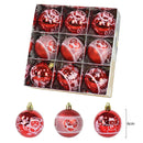 9Pcs 6cm Christmas Tree Balls Hanging Bauble Ornaments Pendant Christmas Decorations for Home New Year Gift Box Navidad Natal