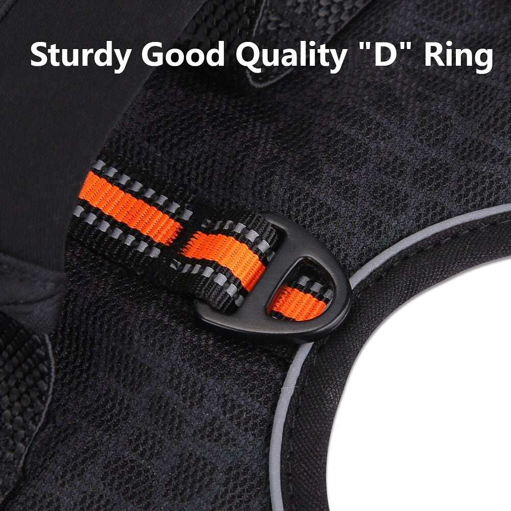 Durable Nylon Dog Harness with Python Snakeskin Pattern Colorful Shiny Highly Reflective Breathable Adjustable Dog's Chest Strap - anconmall