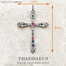 Pendant Majestic Cross & Crown Jewelry Europe 925 Sterling Silver Symbolism Promises Shield And Certaint Gift For Woman Men