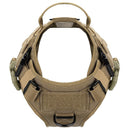 Tactical Dog Harness with 2X Metal Buckle Working Dog MOLLE Vest with Handle Front Clip Dogs Pet Military Adjustable Harness