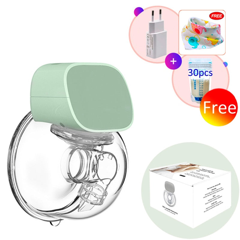 Portable Electric Breast Pump USB Chargable Silent Wearable Hands-Free Portable Milk Extractor Automatic Milker BPA free