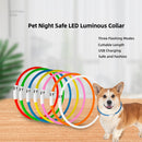 7 Colors Pet LED USB Charging Collar Rechargeable Night Safety Luminous Collars for Small Medium Large Dogs &amp; Cats Pet Supplies - anconmall