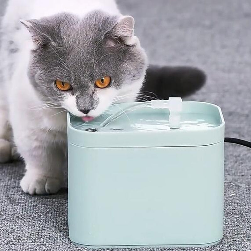 1.5L Automatic Cat Water Fountain Electric Mute Pet Drinking Water Dispenser USB Powered Filter Drinker Auto Feeder For Cats - anconmall