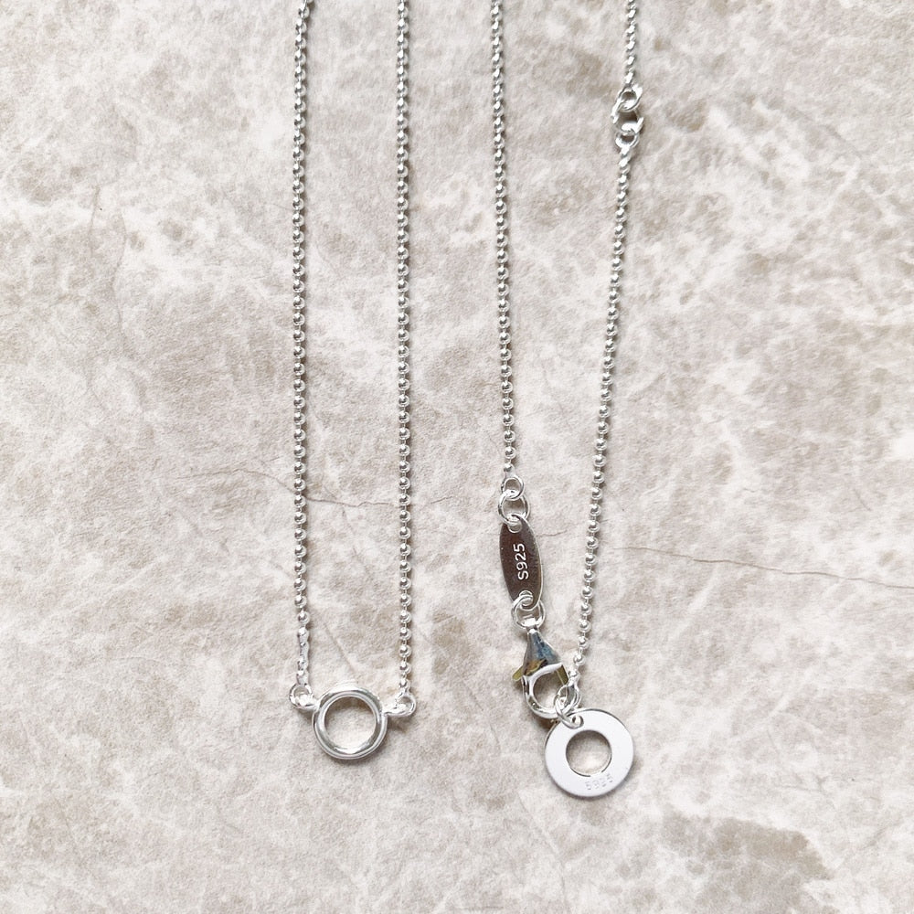 Charm Necklace Round Carrier Winter Fashion Filigree Jewelry Europe 925 Sterling Silver Gift For Women Men