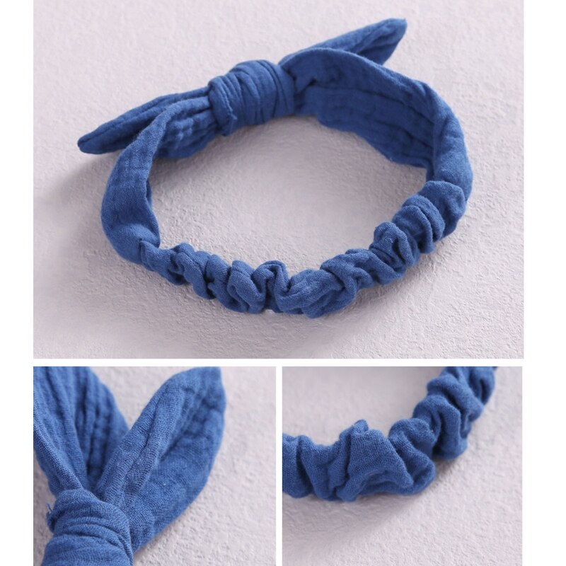 Baby Elastic Hair Band Bow Headbands Solid Color Headband For Kids Girls Cotton Turban Hairband Children Headband