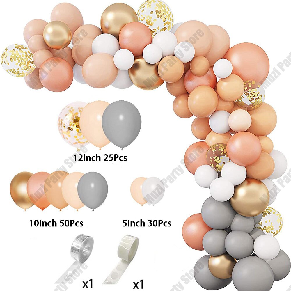 Macron Balloon Set Arch Garland for Birthday Welcome Home Gender Reveal Wedding Party Supplies Balloon Decoration - anconmall