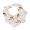 Petal Baby Bib 360 Degree Rotation 6 Layers Gauze Muslin Saliva Towel for Infant Toddler Kids Boys Girls Chewable Drool Burp