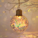 2023 LED Christmas Ball Lights Snowflake Elk Pattern Xmas Tree Hanging Pendant Ornaments Christmas Decorations for Home New Year