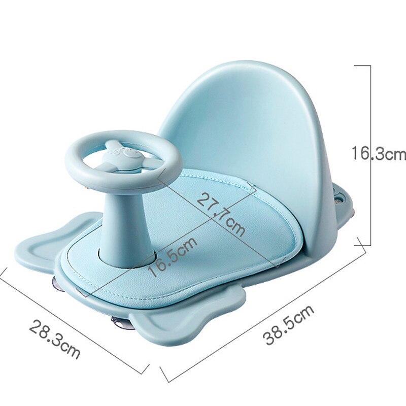 Baby Bath Seat Can Sit, Lie Down, Newborn Non-slip Round Bathtub Seat with Non-Slip Soft Mat Universal Safety Support Bath Chair